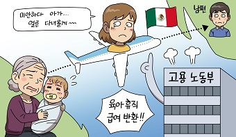 자녀를 두고 해외에서 생활한 경우에도 육아휴직 급여를 지급 받을 수 있나요? 자녀를 두고 해외에서 생활한 경우에도 육아휴직 급여를 지급 받을 수 있나요?