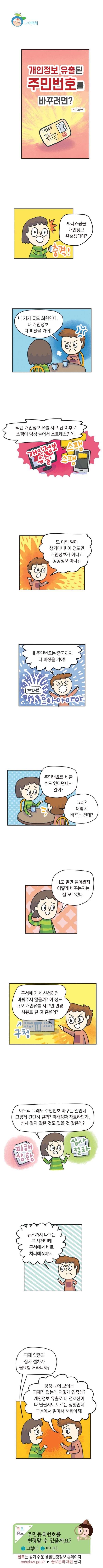 <법나들이 2018년 11월> 개인정보 유출된 주민번호를 바꾸려면?