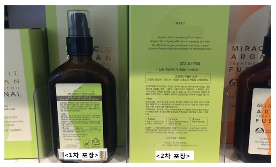 화장품의 1차 포장과 2차 포장