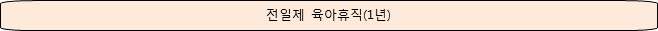 육아휴직을 분할하지 않고 1년을 사용