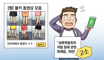 동영상을 인터넷 모임에 올렸을 뿐이라고요...