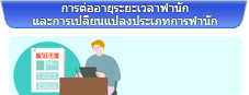 การต่ออายุระยะเวลาพำนักและการเปลี่ยนแปลงประเภทการพำนัก