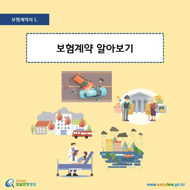 보험계약자 1. 보험계약 알아보기 찾기쉬운 생활법령정보 로고 www.easylaw.go.kr