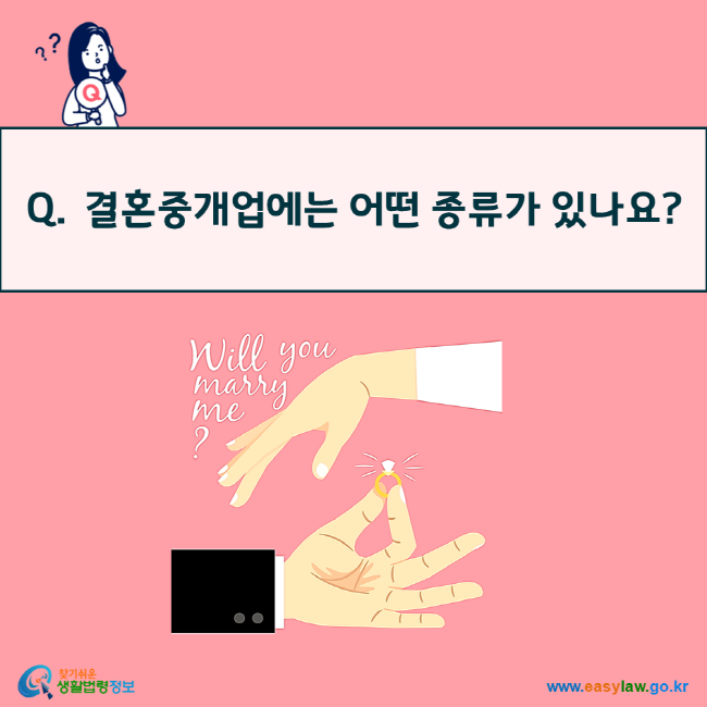 결혼중개업에는 어떤 종류가 있나요?