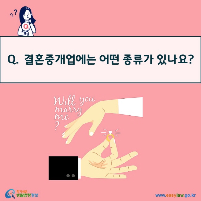 Q. 결혼중개업에는 어떤 종류가 있나요?