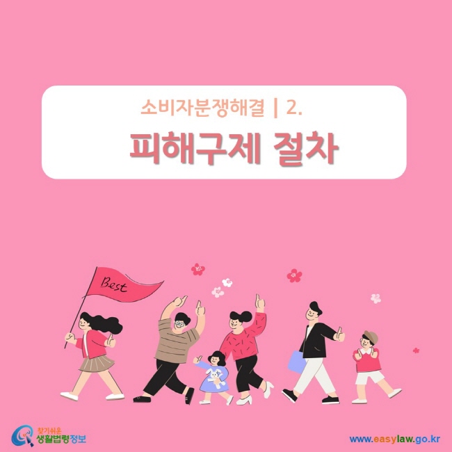 소비자분쟁해결┃2. 피해구제 절차 www.easylaw.go.kr 찾기 쉬운 생활법령정보 로고