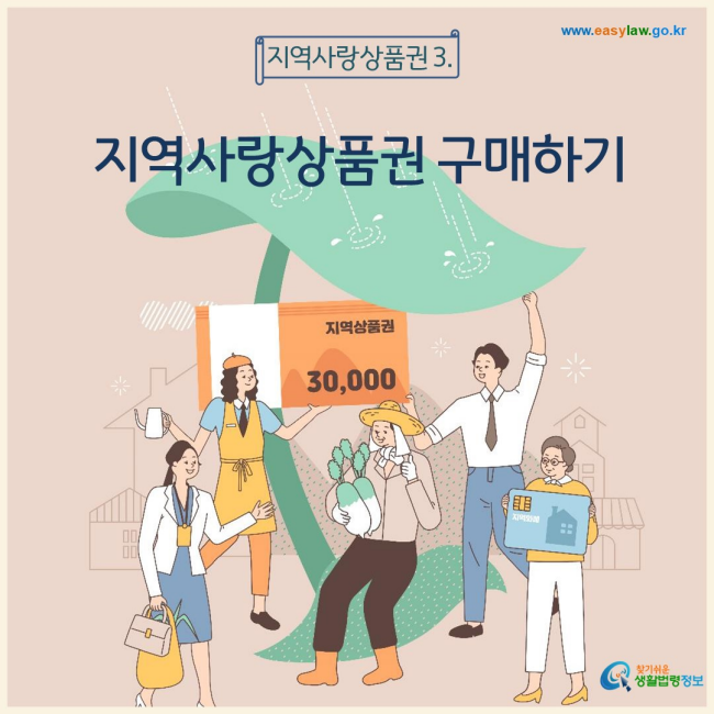 지역사랑상품권 구매하기
찾기쉬운 생활법령정보(www.easylaw.go.kr)
