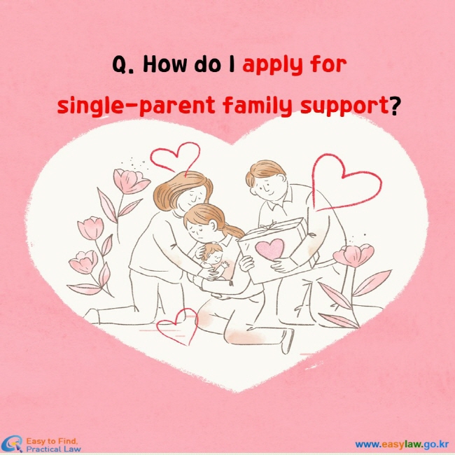 How do I apply for  single-parent family support?