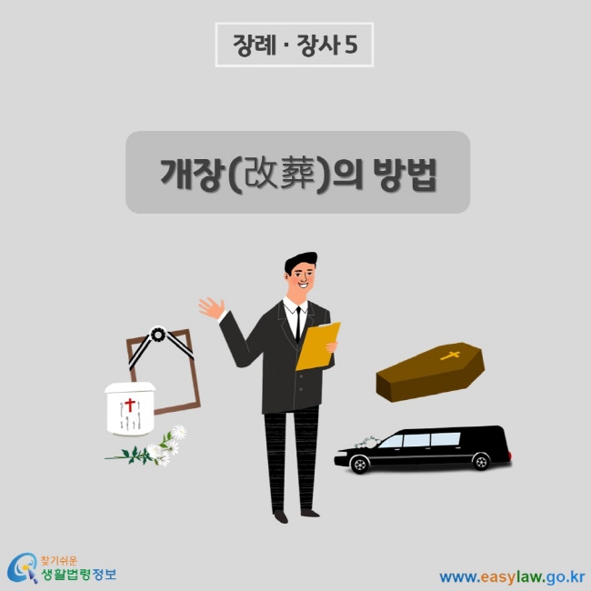 장례ㆍ장사 5 개장(改葬)의 방법 찾기쉬운생활법령정보 www.easylaw.go.kr