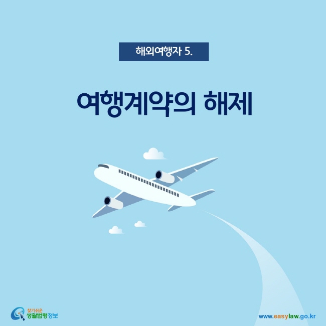 해외여행자 5. 여행계약의 해제