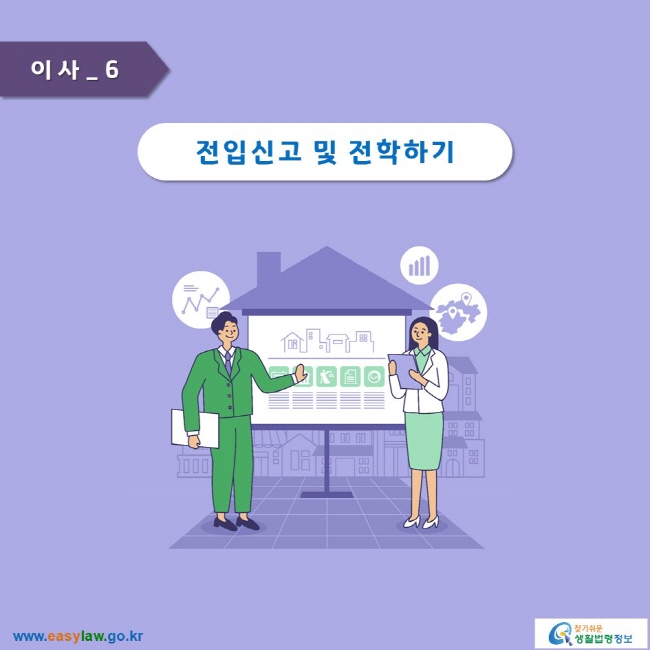 이사_6
전입신고 및 전학하기
www.easylaw.go.kr 찾기 쉬운 생활법령정보 로고