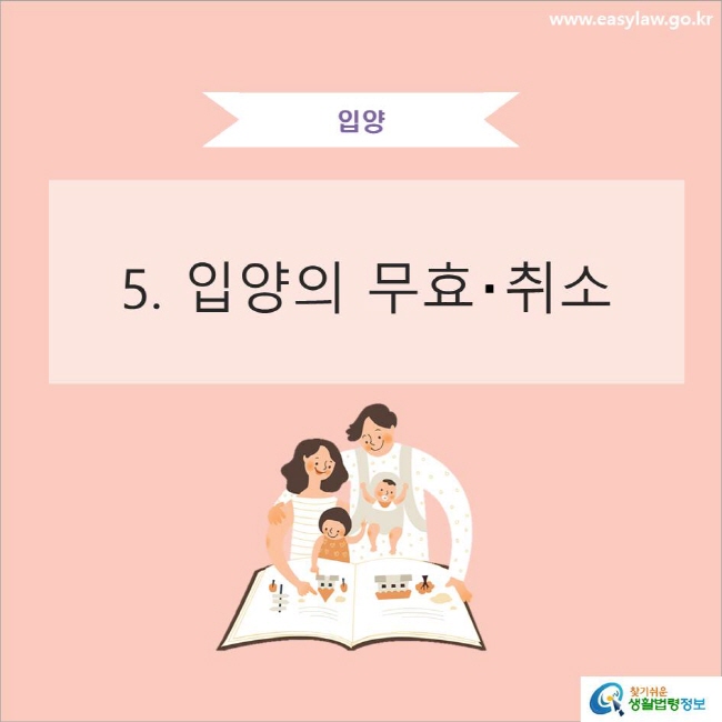 www.easylaw.go.kr 입양의 무효‧취소