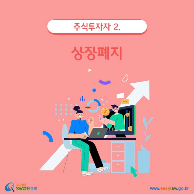 주식투자자 2. 상장폐지 www.easylaw.go.kr 찾기 쉬운 생활법령정보 로고