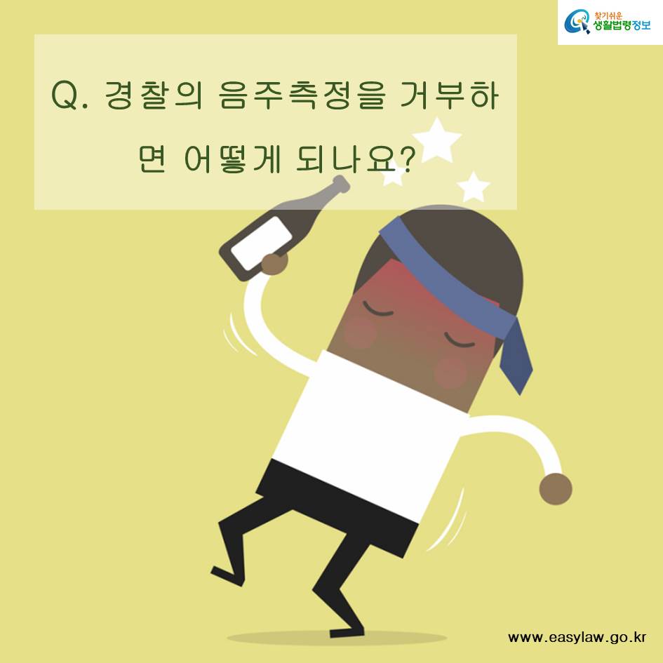 Q. 경찰의 음주측정을 거부하면 어떻게 되나요?