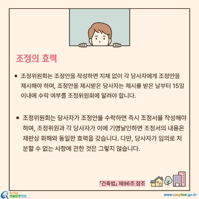 조정의 효력