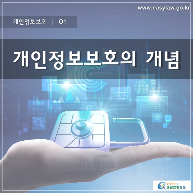 개인정보보호 | 01 개인정보보호의 개념
www.easylaw.go.kr 찾기 쉬운 생활법령정보 로고