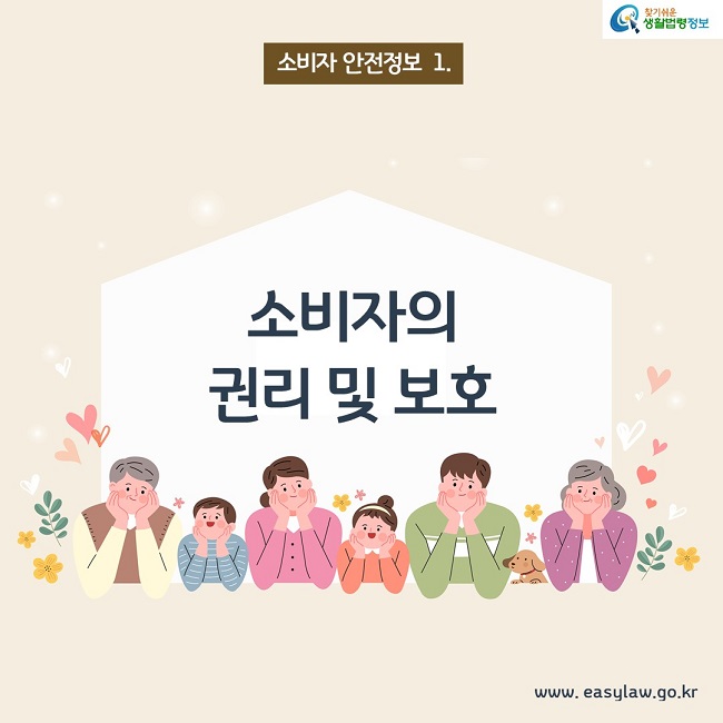 소비자 안전정보 1. 소비자의 권리 및 보호 www.easylaw.go.kr