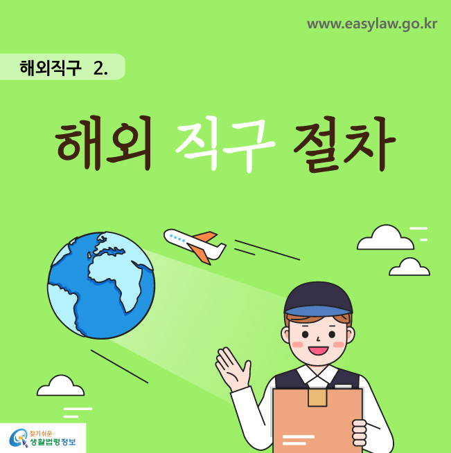 해외직구 2. 해외직구 절차 www.easylaw.go.kr 찾기쉬운 생활법령정보 로고