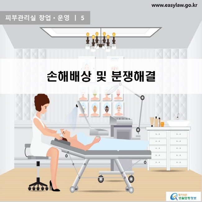 피부관리실 창업ㆍ운영 | 5 손해배상 및 분쟁해결 www.easylaw.go.kr 찾기쉬운 생활법령정보 로고
