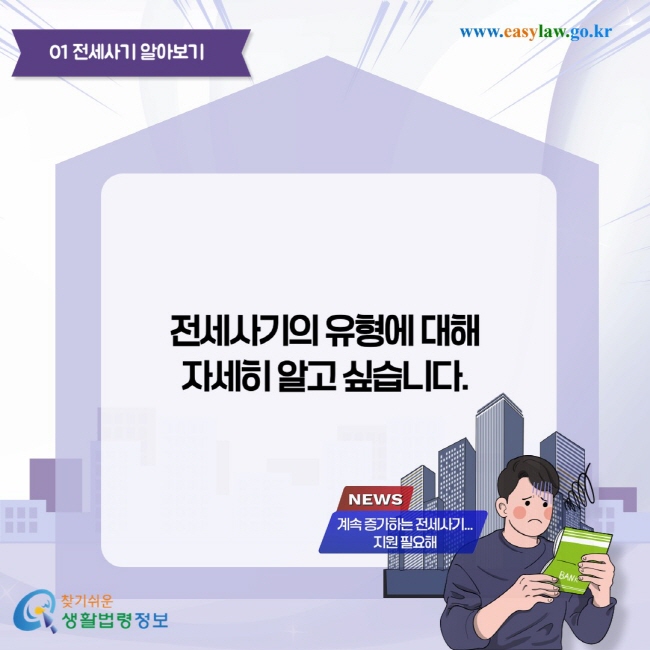 전세사기 유형에 대해 자세히 알고 싶습니다.