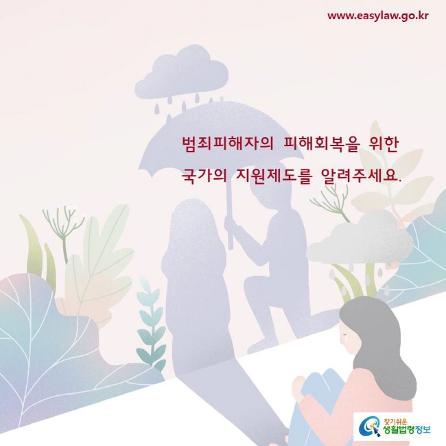 범죄피해자의 피해회복을 위한국가의 지원제도를 알려주세요. 